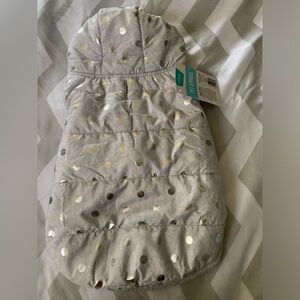 Gray Polka Dot Dog Jacket